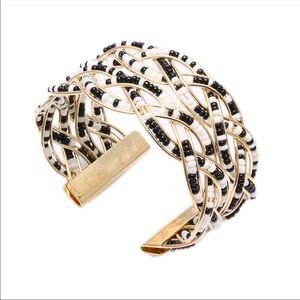 BEADED ethnic boho wire handmade bracelet cuff NWT